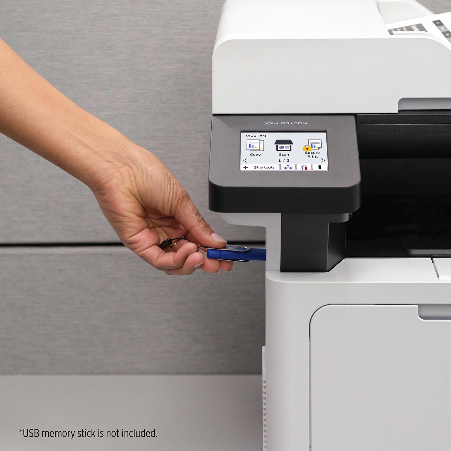 image:imageBrother DCPL5510DN Business Monochrome Laser AllinOne Printer with Duplex Printing and Networking Works with AlexaNew Model DCPL5510DN