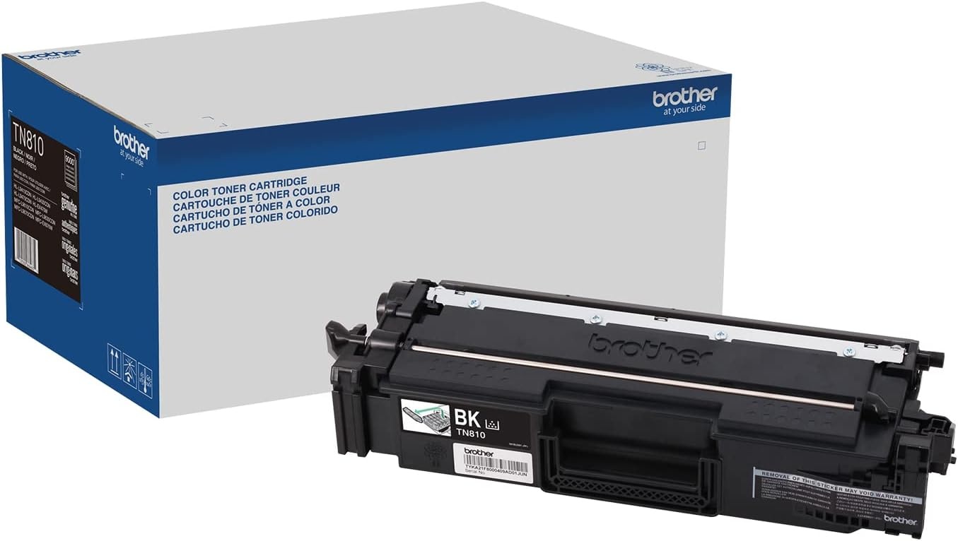 image:imageBrother Genuine High Yield Toner Cartridge TN810XLY Replacement Yellow Toner Page Yield Up to 9000 PagesBlack