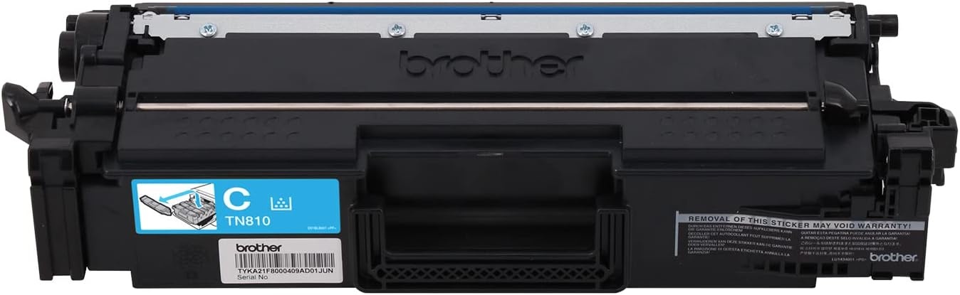 image:imageBrother Genuine High Yield Toner Cartridge TN810XLY Replacement Yellow Toner Page Yield Up to 9000 PagesCyan