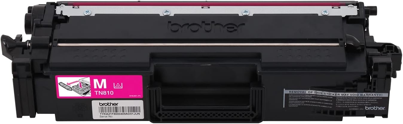 image:imageBrother Genuine High Yield Toner Cartridge TN810XLY Replacement Yellow Toner Page Yield Up to 9000 PagesMagenta