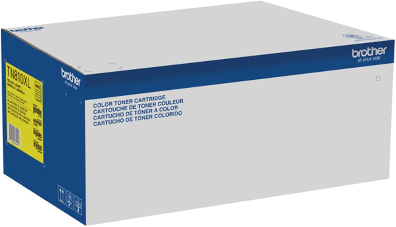 image:imageBrother Genuine High Yield Toner Cartridge TN810XLY Replacement Yellow Toner Page Yield Up to 9000 PagesYellow