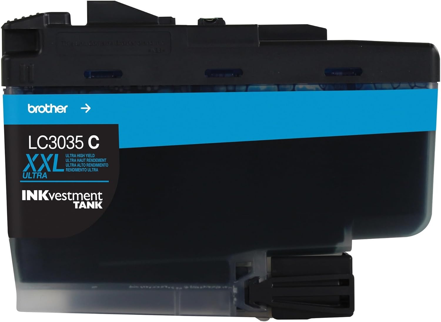 image:imageBrother Genuine LC3033C Single Pack Super HighYield Cyan INKvestment Tank Ink Cartridge Page Yield Up to 1500 Pages LC3033 Amazon Dash Replenishment CartridgeCyan