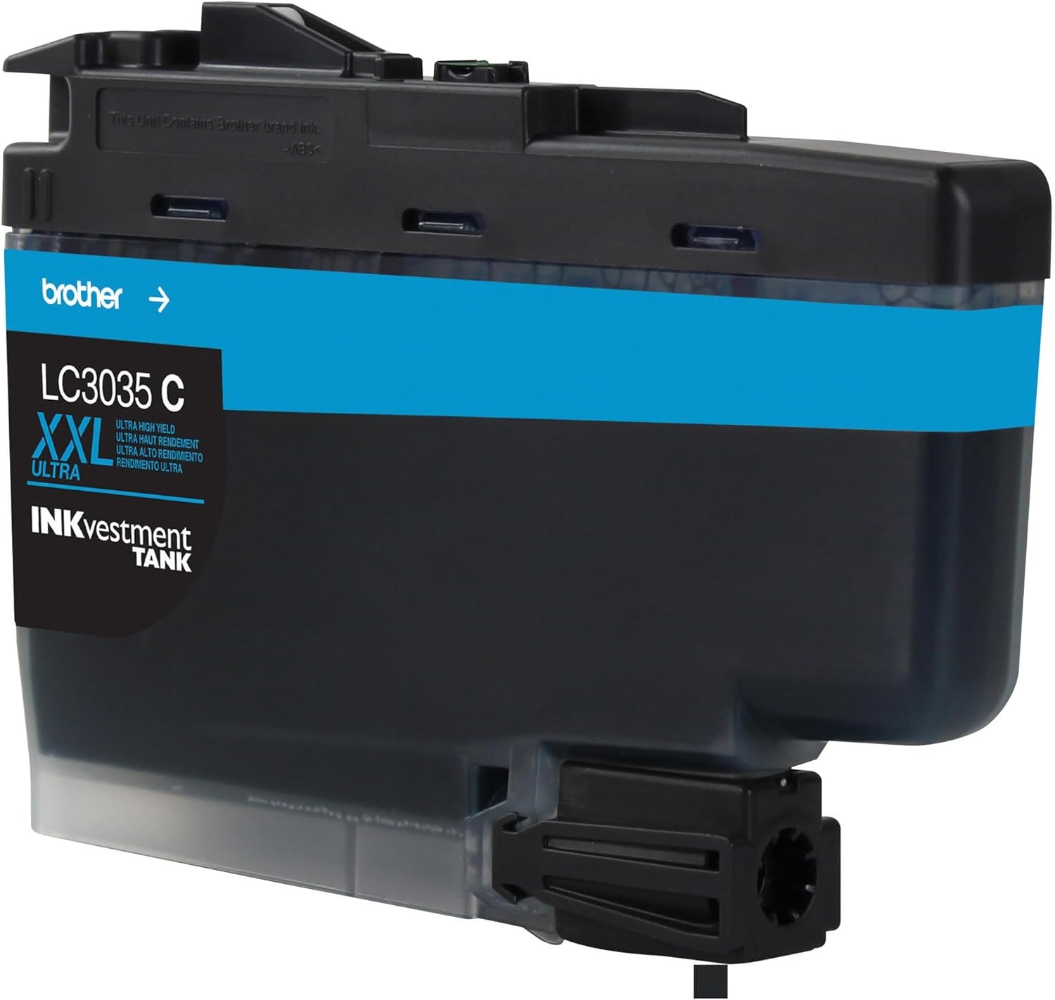 image:imageBrother Genuine LC3033C Single Pack Super HighYield Cyan INKvestment Tank Ink Cartridge Page Yield Up to 1500 Pages LC3033 Amazon Dash Replenishment CartridgeCyan