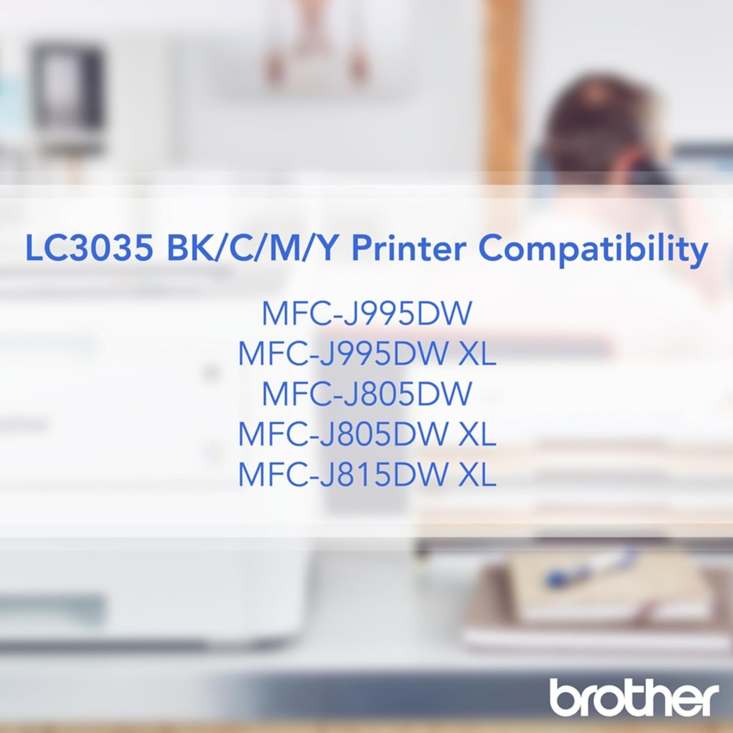 image:imageBrother Genuine LC3033C Single Pack Super HighYield Cyan INKvestment Tank Ink Cartridge Page Yield Up to 1500 Pages LC3033 Amazon Dash Replenishment CartridgeYellow