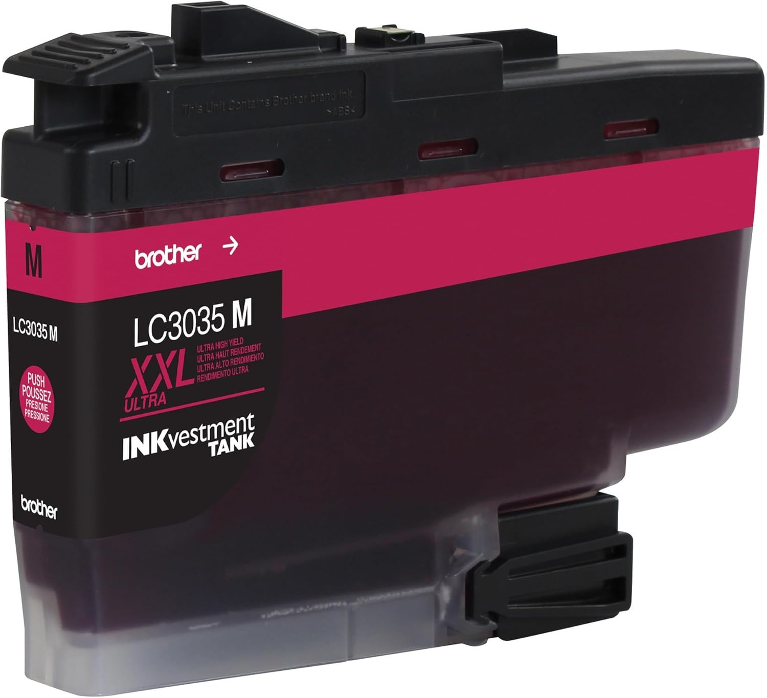 image:imageBrother Genuine LC3033C Single Pack Super HighYield Cyan INKvestment Tank Ink Cartridge Page Yield Up to 1500 Pages LC3033 Amazon Dash Replenishment CartridgeMagenta