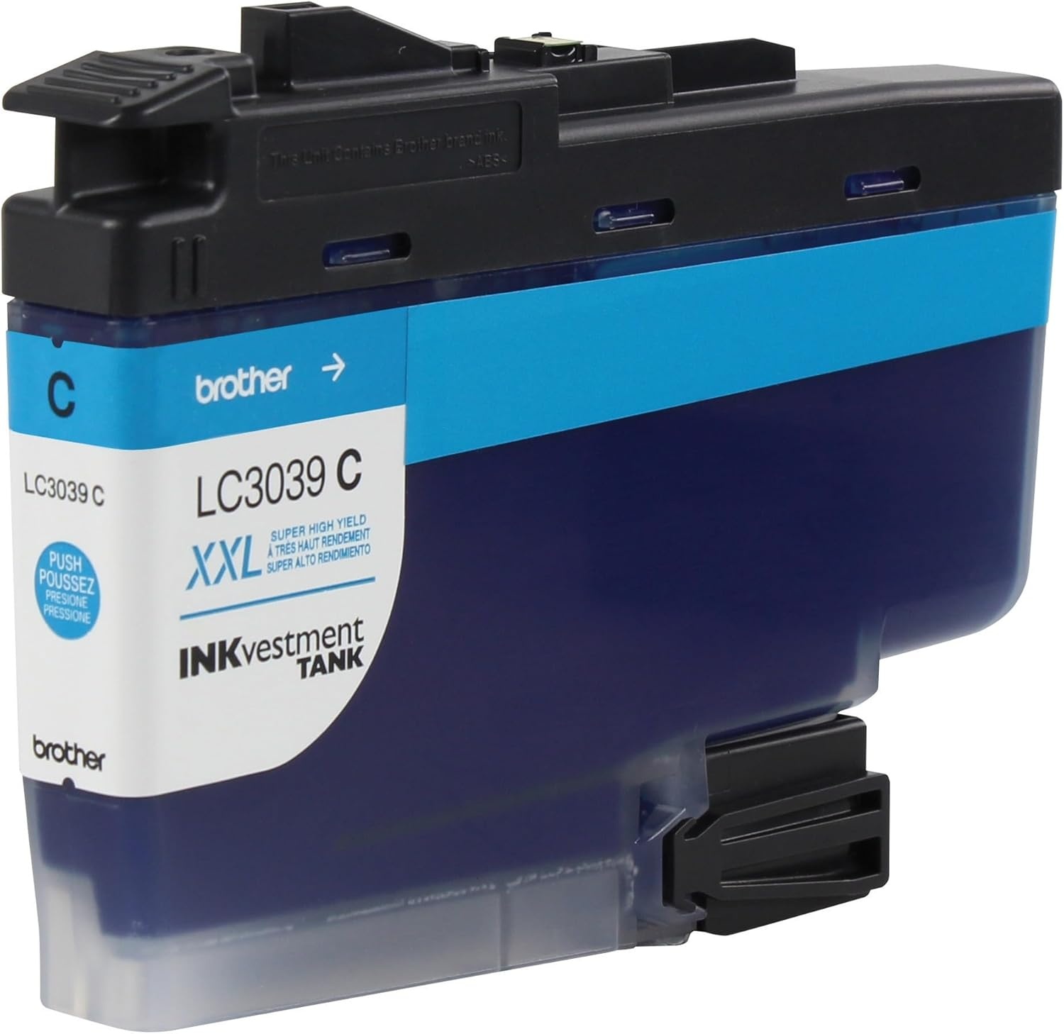 image:imageBrother Genuine LC3039C Single Pack Ultra HighYield Cyan INKvestment Tank Ink Cartridge Page Yield Up to 5000 Pages LC3039 Amazon Dash Replenishment CartridgeCyan