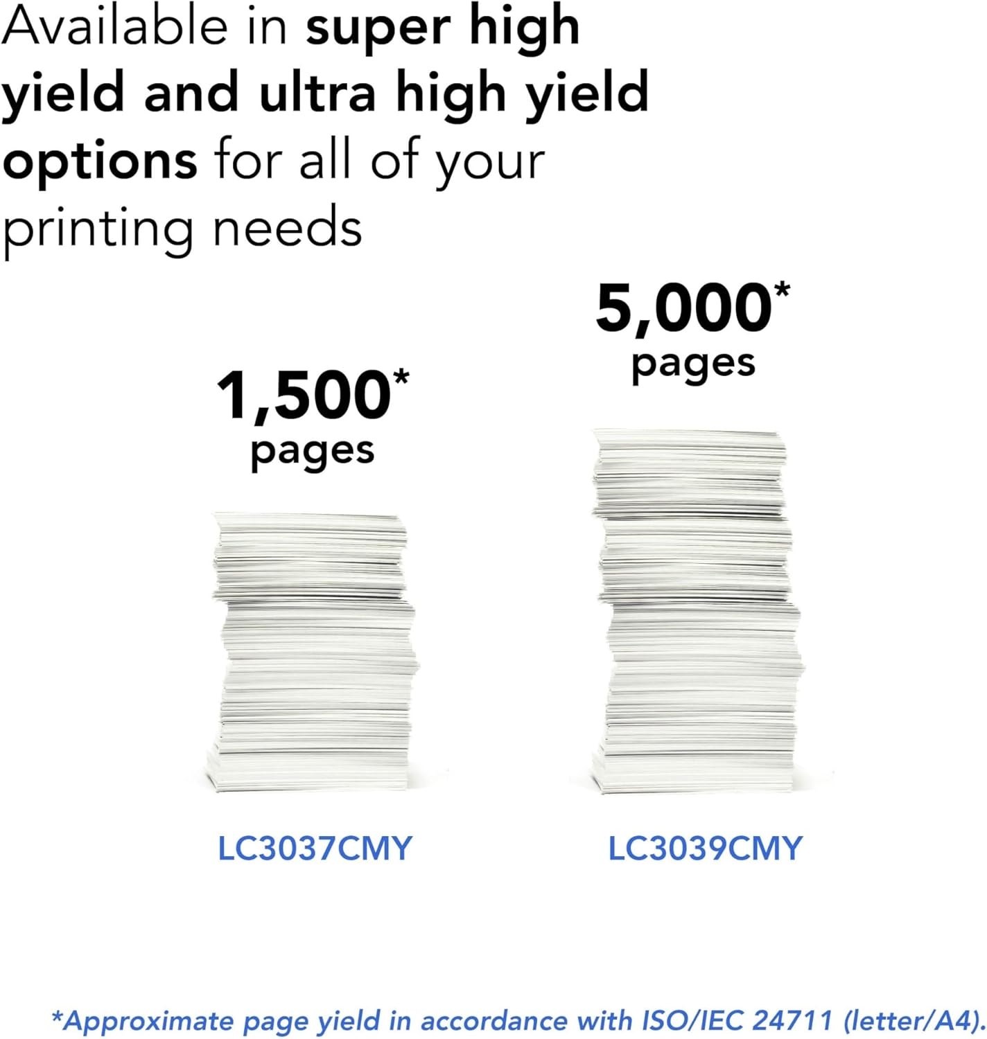 image:imageBrother Genuine LC3039C Single Pack Ultra HighYield Cyan INKvestment Tank Ink Cartridge Page Yield Up to 5000 Pages LC3039 Amazon Dash Replenishment CartridgeMagenta