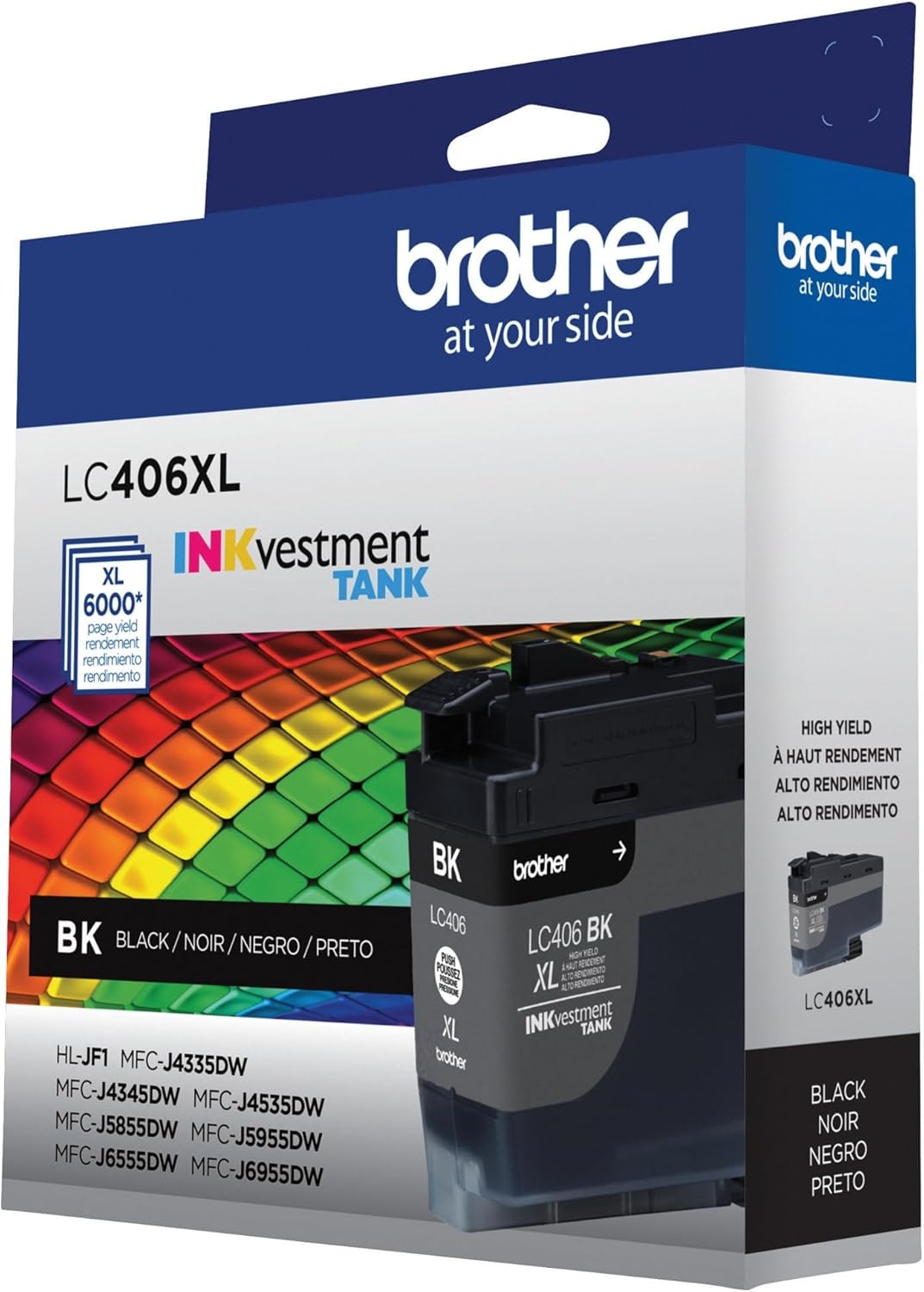 image:imageBrother Genuine LC406M Standard Yield Magenta INKvestment Tank Ink CartridgeBlack