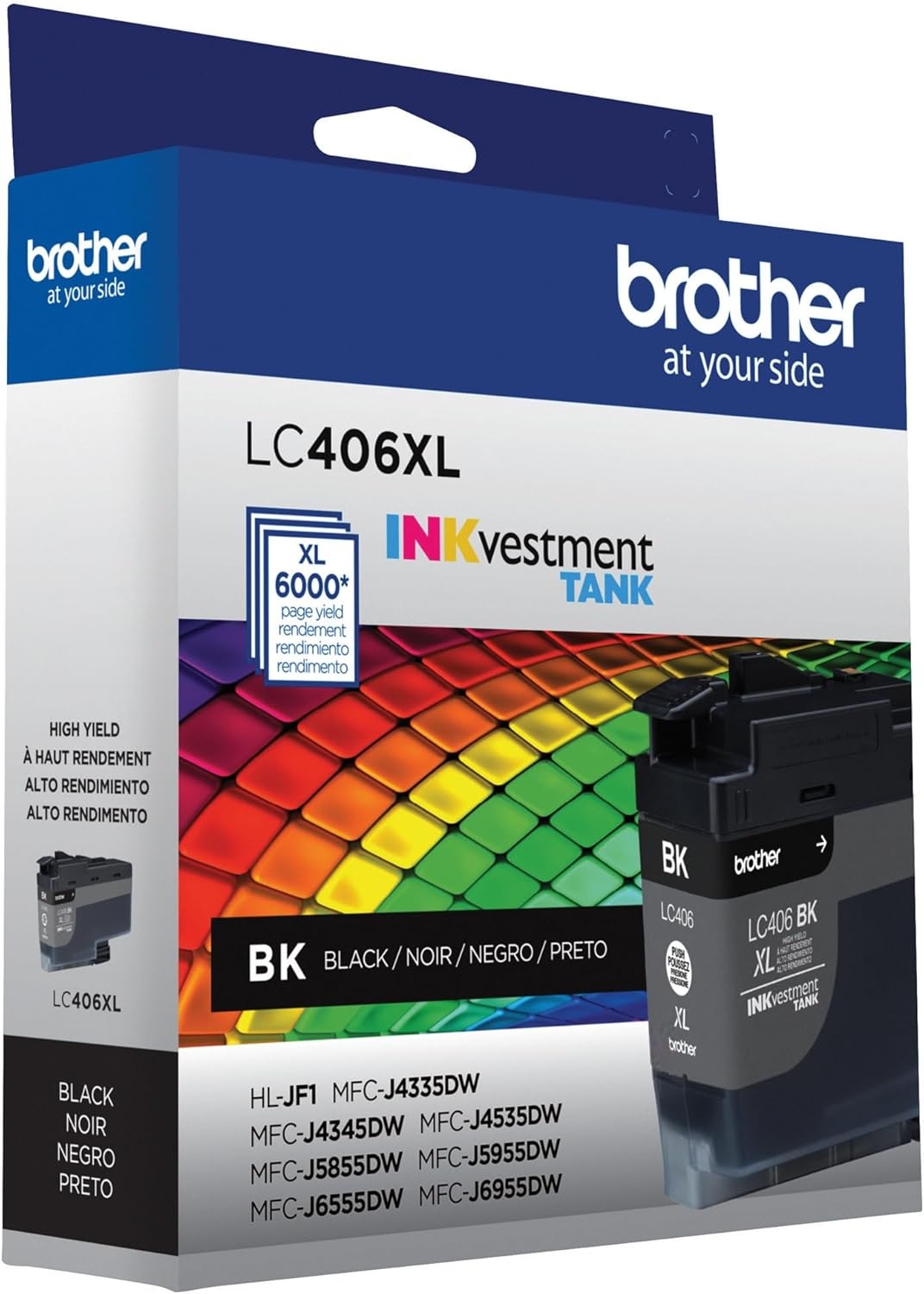 image:imageBrother Genuine LC406M Standard Yield Magenta INKvestment Tank Ink CartridgeBlack
