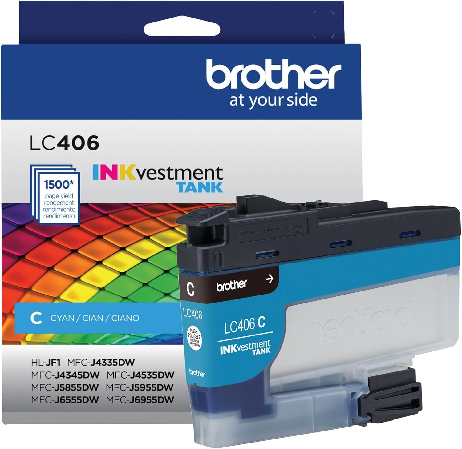 image:imageBrother Genuine LC406M Standard Yield Magenta INKvestment Tank Ink CartridgeCyan