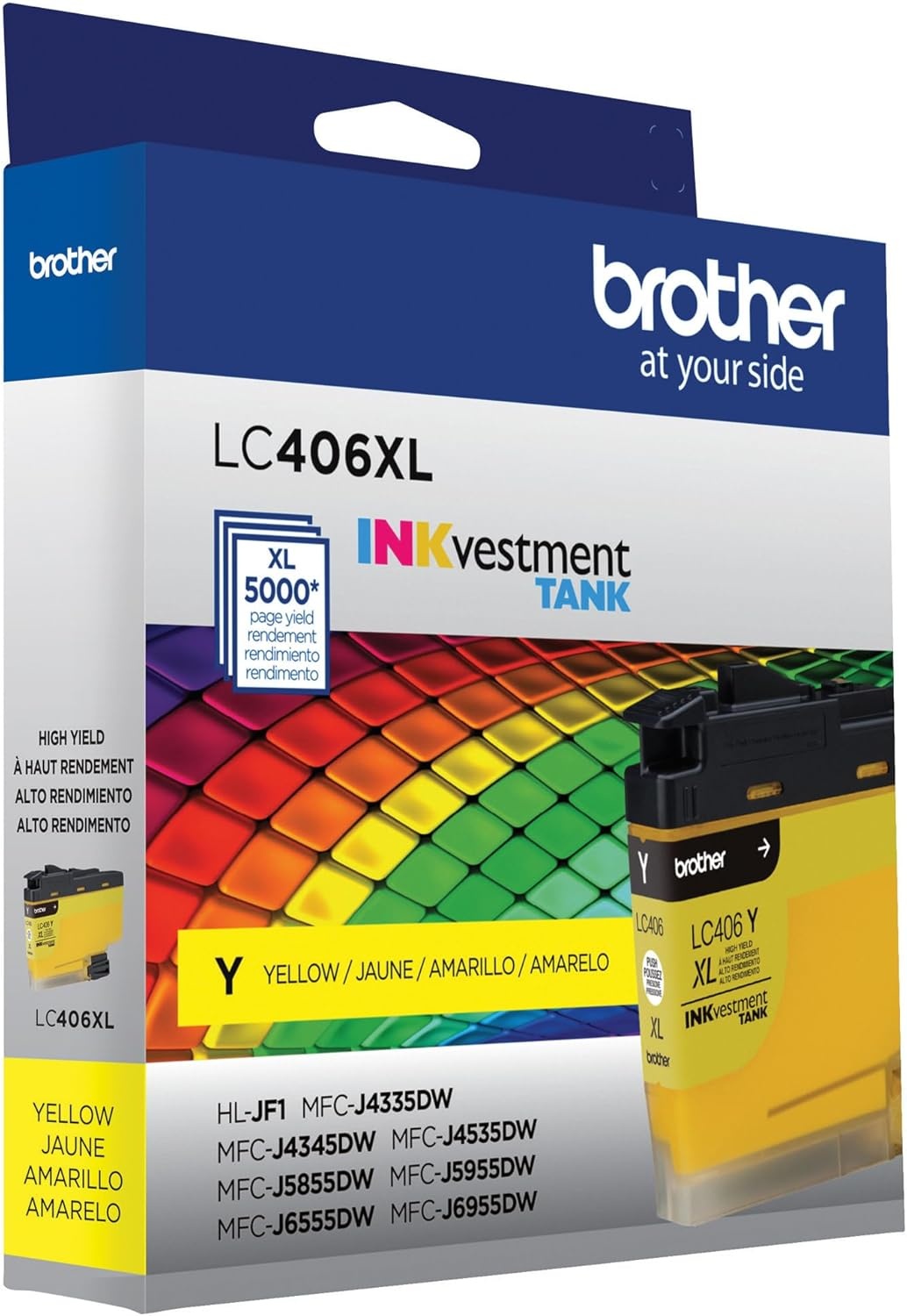 image:imageBrother Genuine LC406M Standard Yield Magenta INKvestment Tank Ink CartridgeYellow