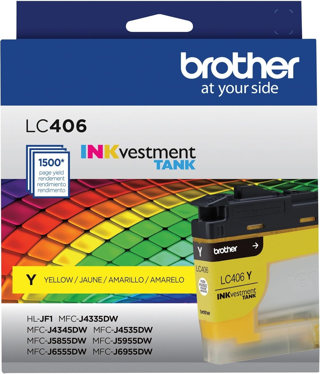 image:imageBrother Genuine LC406M Standard Yield Magenta INKvestment Tank Ink CartridgeYellow
