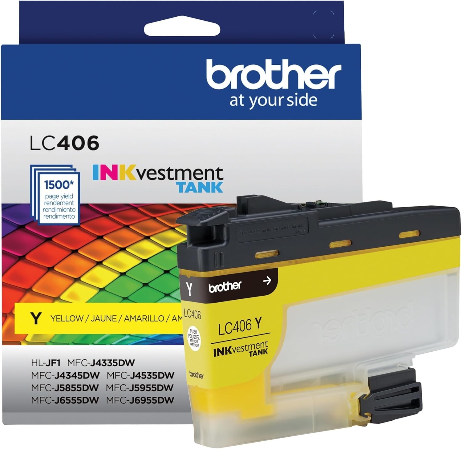 image:imageBrother Genuine LC406M Standard Yield Magenta INKvestment Tank Ink CartridgeYellow