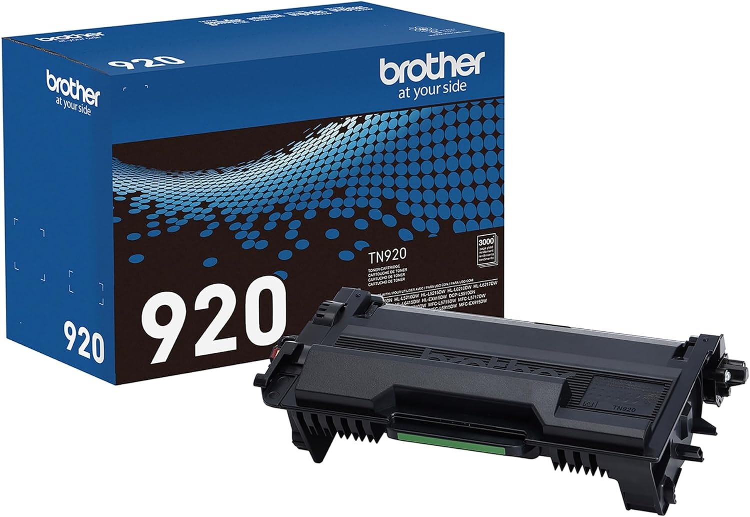 image:imageBrother Genuine TN920XL HighYield Black Toner Cartridge 2Pack for Professional Business Laser Printers 12000 Pages per Cartridge Compatible with HLL5210DW HLL6210DW SeriesPack of 1