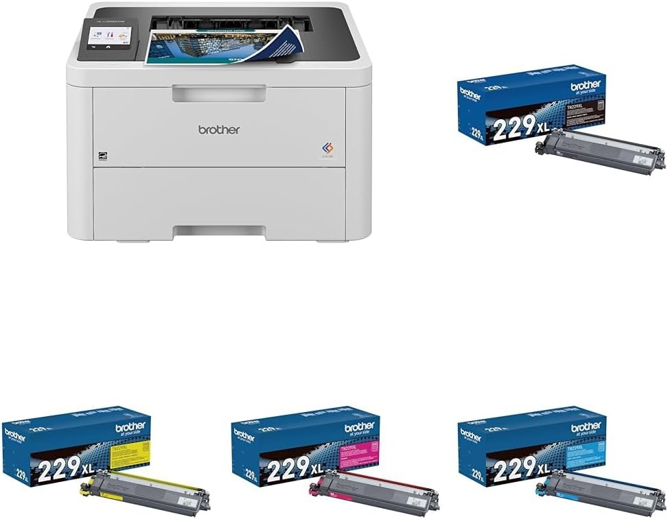 image:imageBrother HLL3280CDW Wireless Compact Digital Color Printer with Laser Quality Output Duplex Mobile Printing amp Ethernet Includes 2 Month Refresh Subscription TrialWorks with AlexaNew