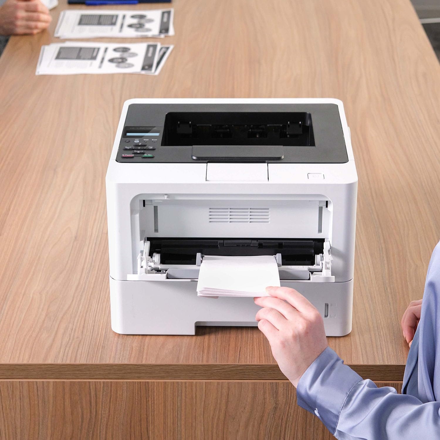 image:imageBrother HLL5210DWT Business Monochrome Laser Printer with Dual Trays Wireless and Gigabit Ethernet Networking Duplex Printing Large Paper Capacity and Mobile Printing WhiteHLL5210DW