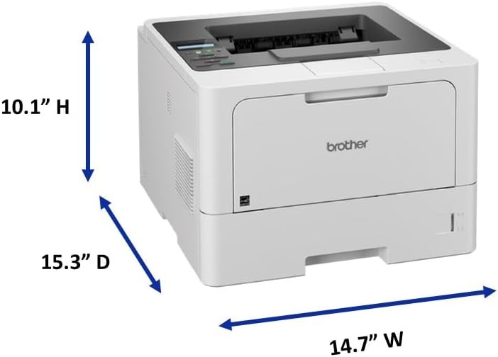 image:imageBrother HLL5210DWT Business Monochrome Laser Printer with Dual Trays Wireless and Gigabit Ethernet Networking Duplex Printing Large Paper Capacity and Mobile Printing WhiteHLL5210DW