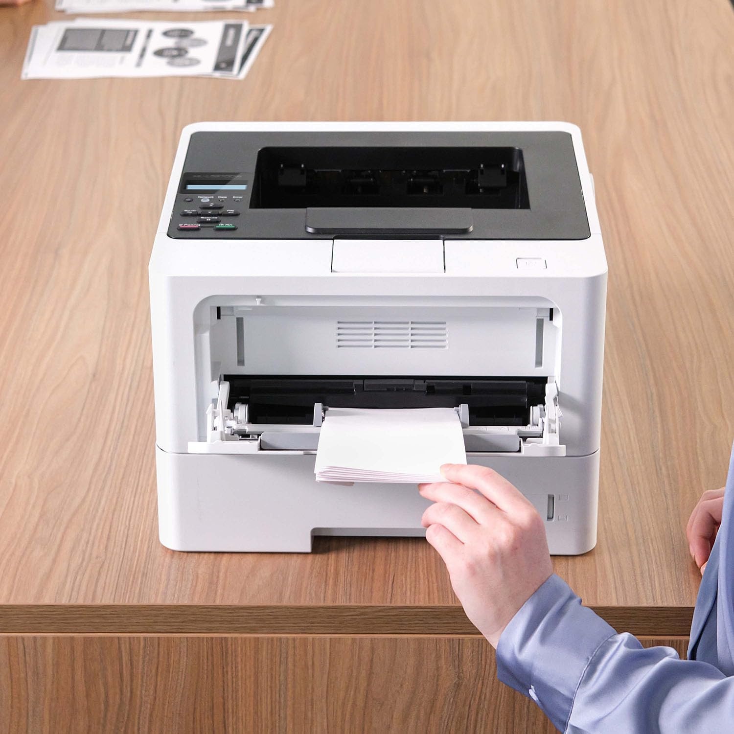 image:imageBrother HLL5210DWT Business Monochrome Laser Printer with Dual Trays Wireless and Gigabit Ethernet Networking Duplex Printing Large Paper Capacity and Mobile Printing WhiteHLL5210DN