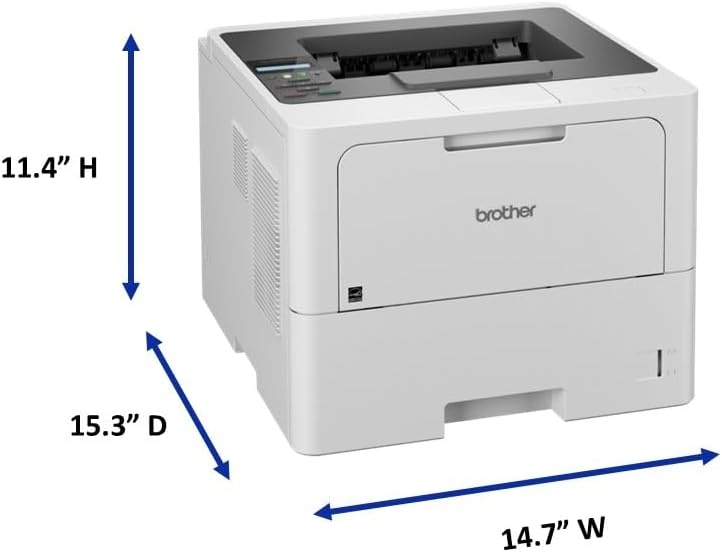 image:imageBrother HLL6210DWT Business Monochrome Laser Printer with Dual Paper Trays Wireless Networking Works with Alexa WhiteHLL6210DW
