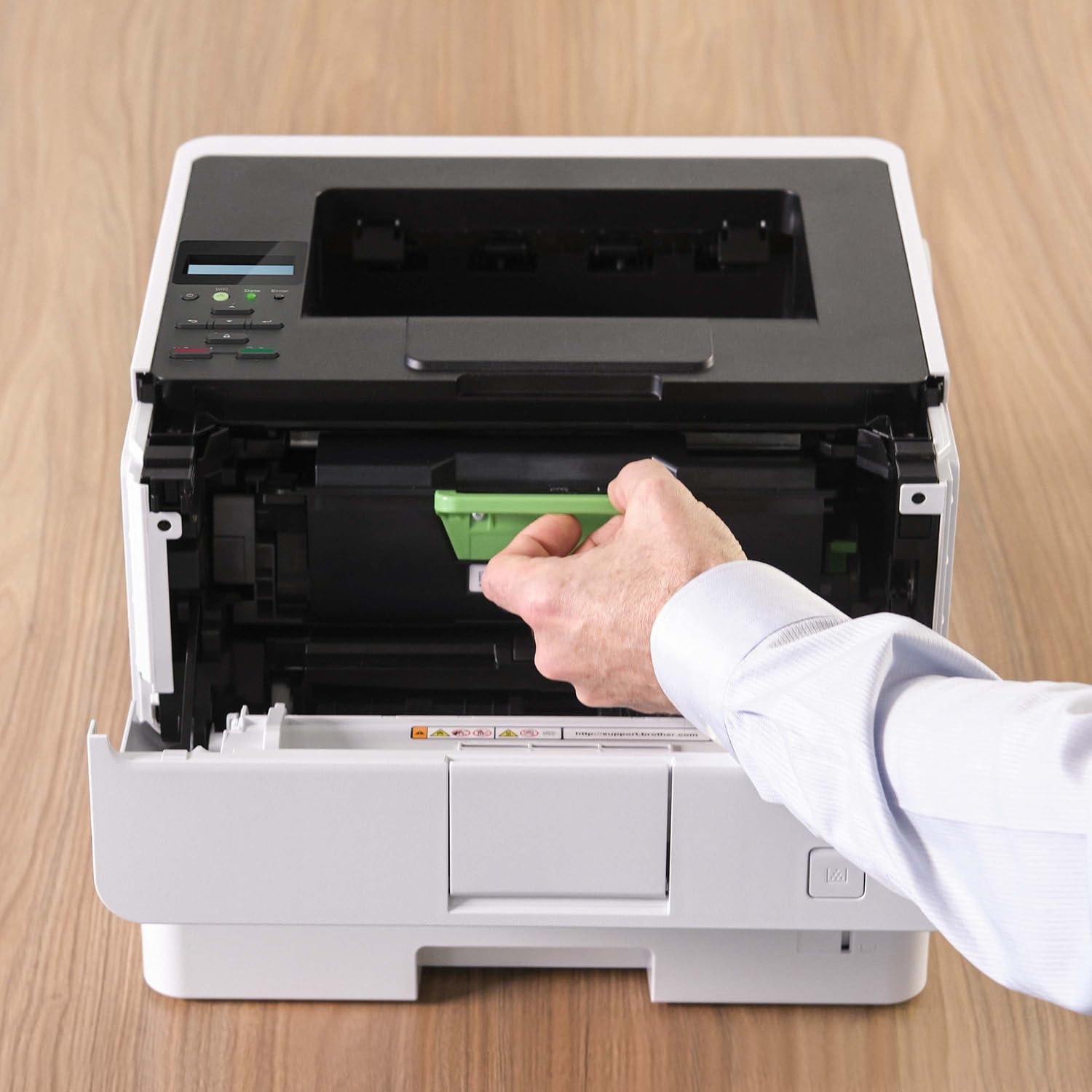 image:imageBrother HLL6210DWT Business Monochrome Laser Printer with Dual Paper Trays Wireless Networking Works with Alexa WhiteHLL6210DW