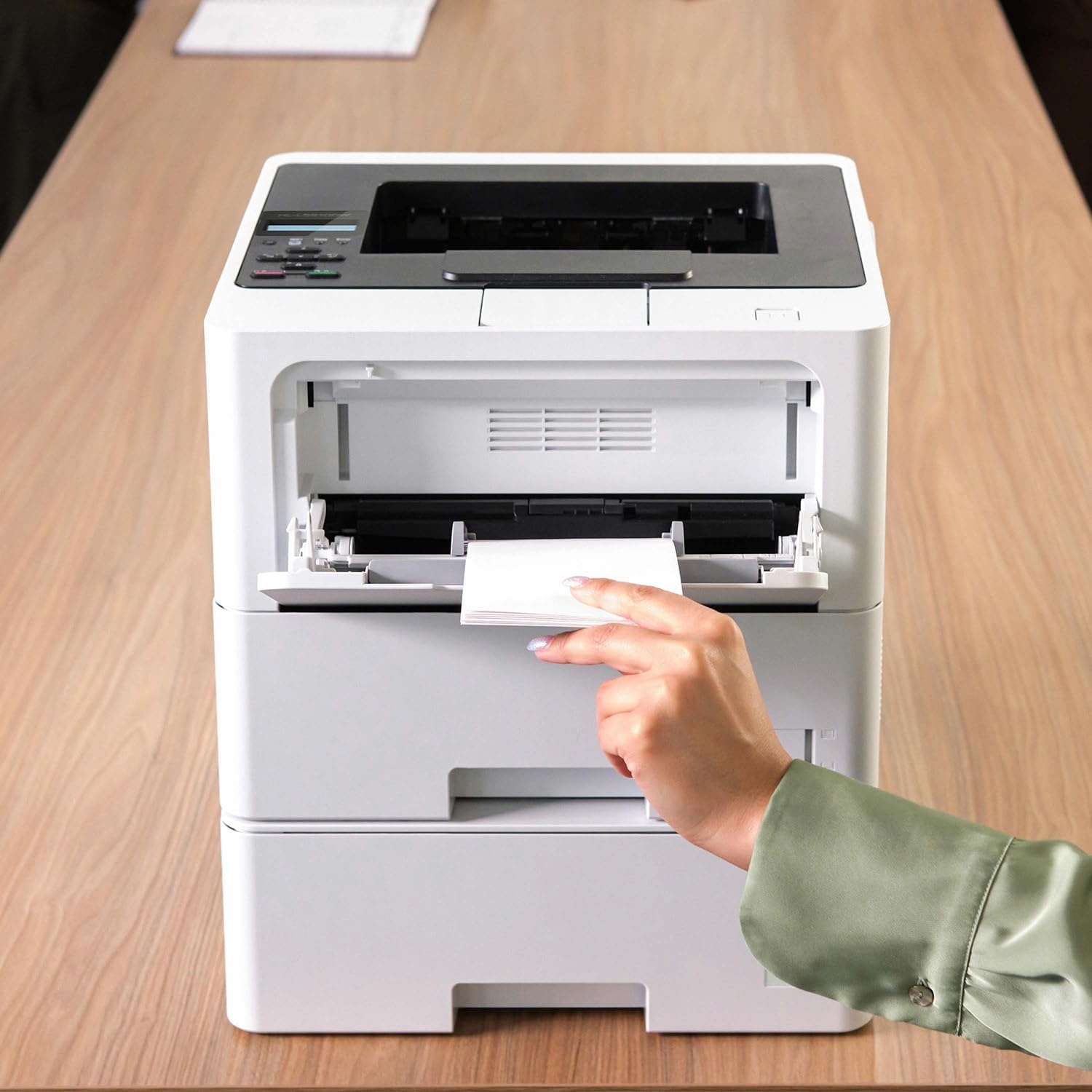 image:imageBrother HLL6210DWT Business Monochrome Laser Printer with Dual Paper Trays Wireless Networking Works with Alexa WhiteHLL6210DWT