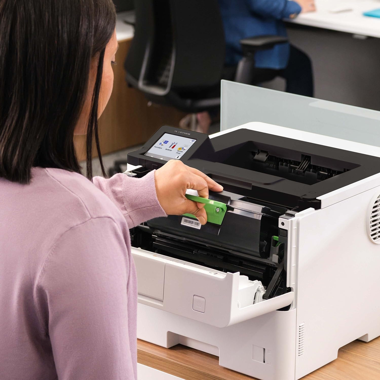 image:imageBrother HLL6310DW Enterprise Monochrome Laser Printer with LowCost Printing WirelessNetworking and Large Paper Capacity Works with AlexaNew HLL6310DW
