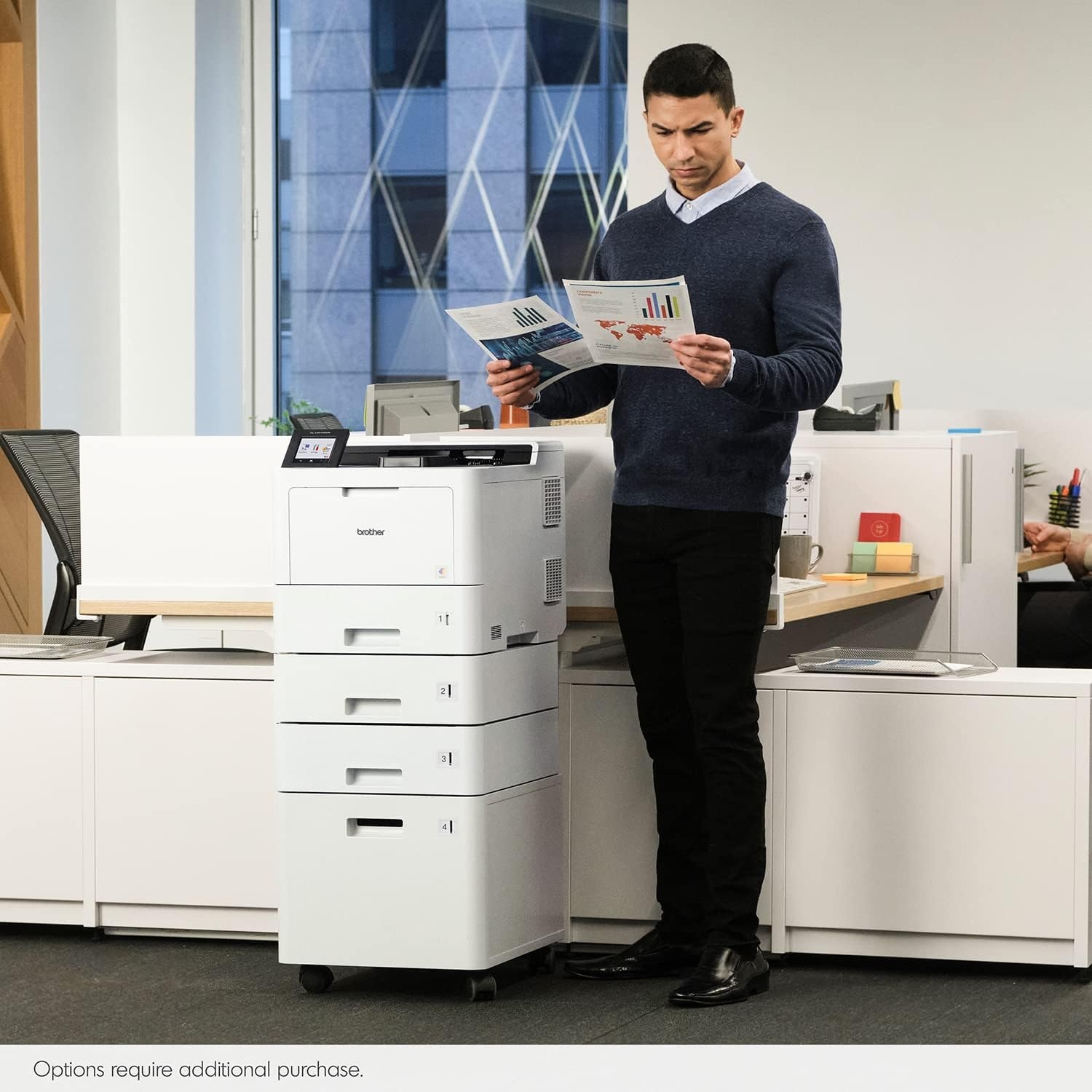 image:imageBrother HLL9410CDN Enterprise Color Laser Printer with Fast Printing Large Paper Capacity and Advanced Security Features