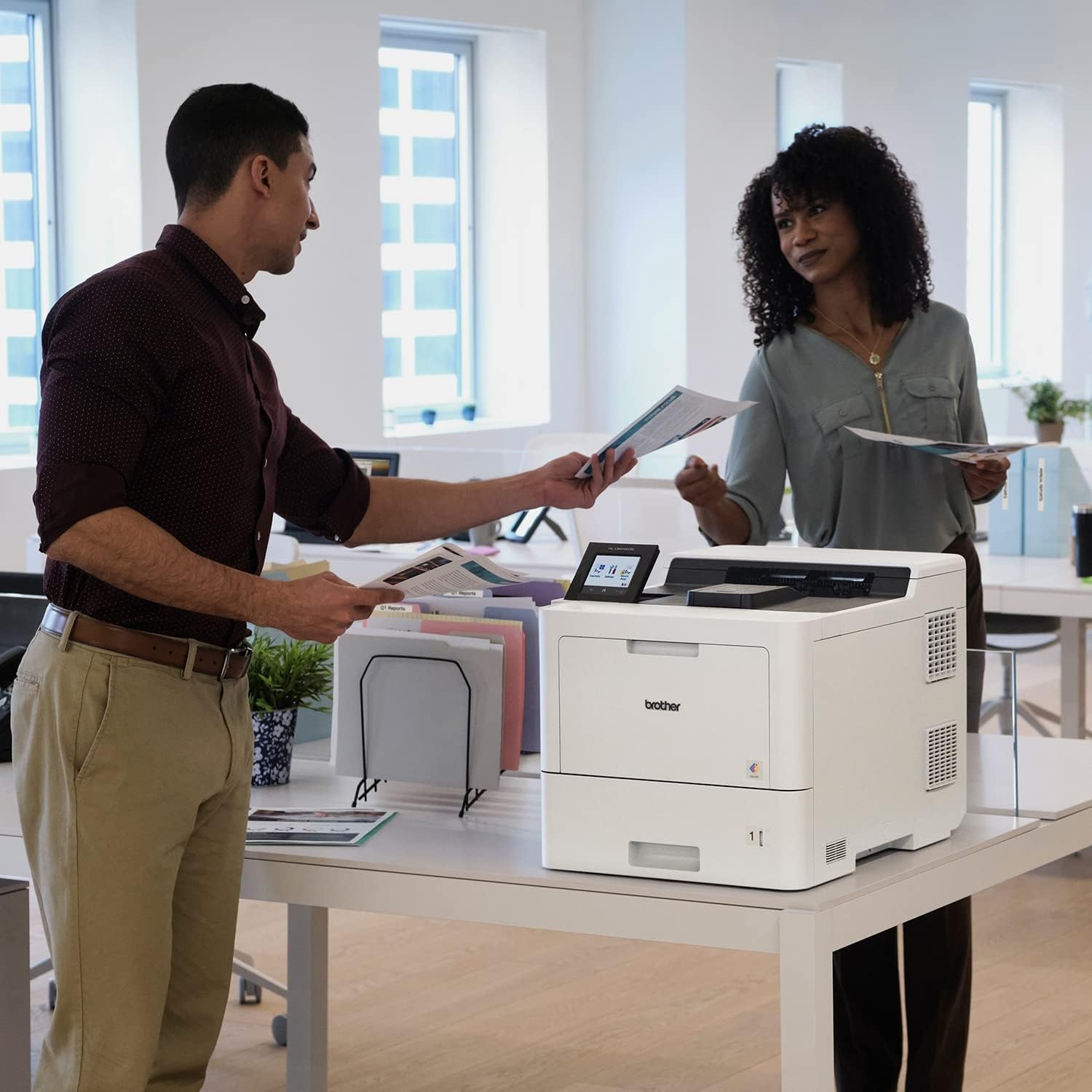 image:imageBrother HLL9410CDN Enterprise Color Laser Printer with Fast Printing Large Paper Capacity and Advanced Security Features