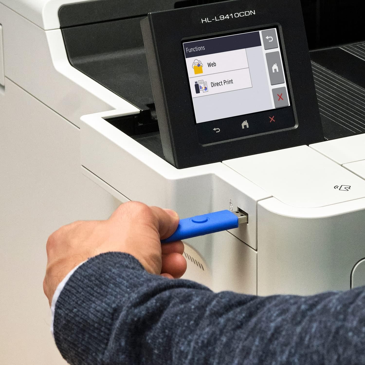 image:imageBrother HLL9410CDN Enterprise Color Laser Printer with Fast Printing Large Paper Capacity and Advanced Security Features