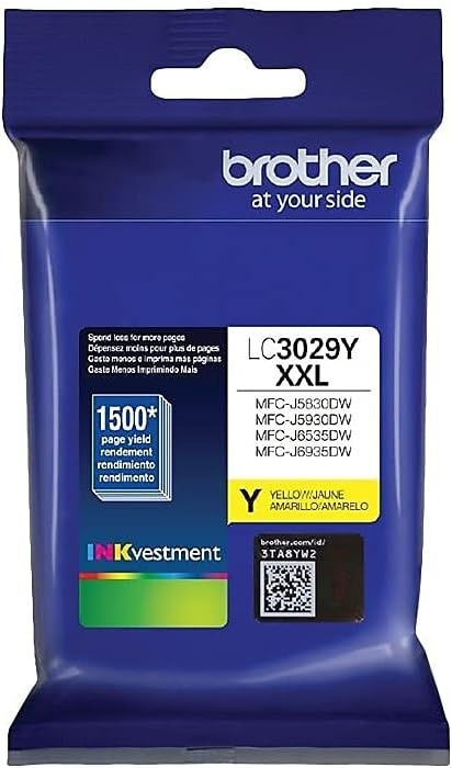 image:imageBrother LC3029 Color CMY Ink Cartridges LC30293PKS Super High Yield 3PackCyanMagentaYellowYellow
