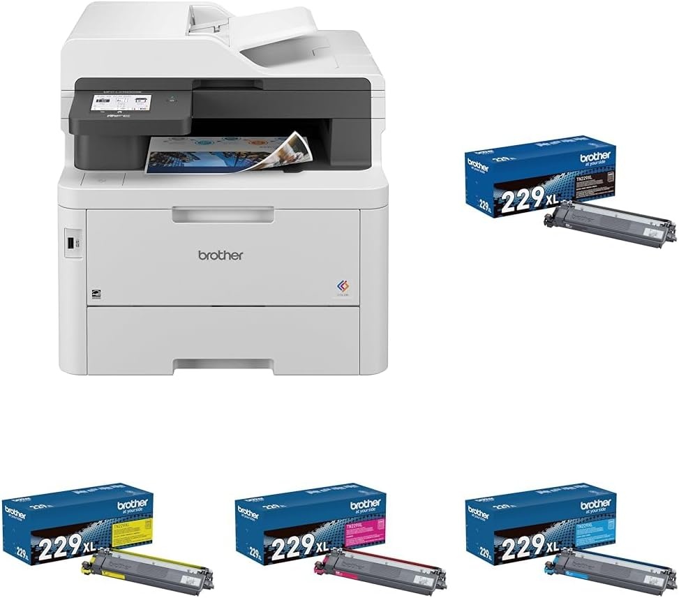 image:imageBrother MFCL3780CDW Wireless Digital Color AllinOne Printer with Laser Quality Output Single Pass Duplex Copy amp Scan Includes 2 Month Refresh Subscription Trial Works with AlexaNew