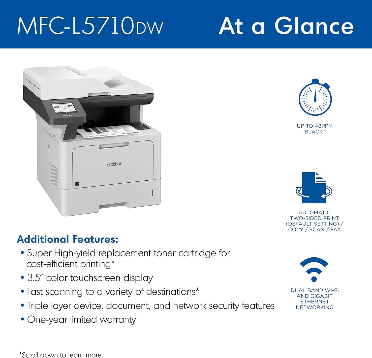image:imageBrother MFCL5710DW amp TN920XXLMFCL5710DW