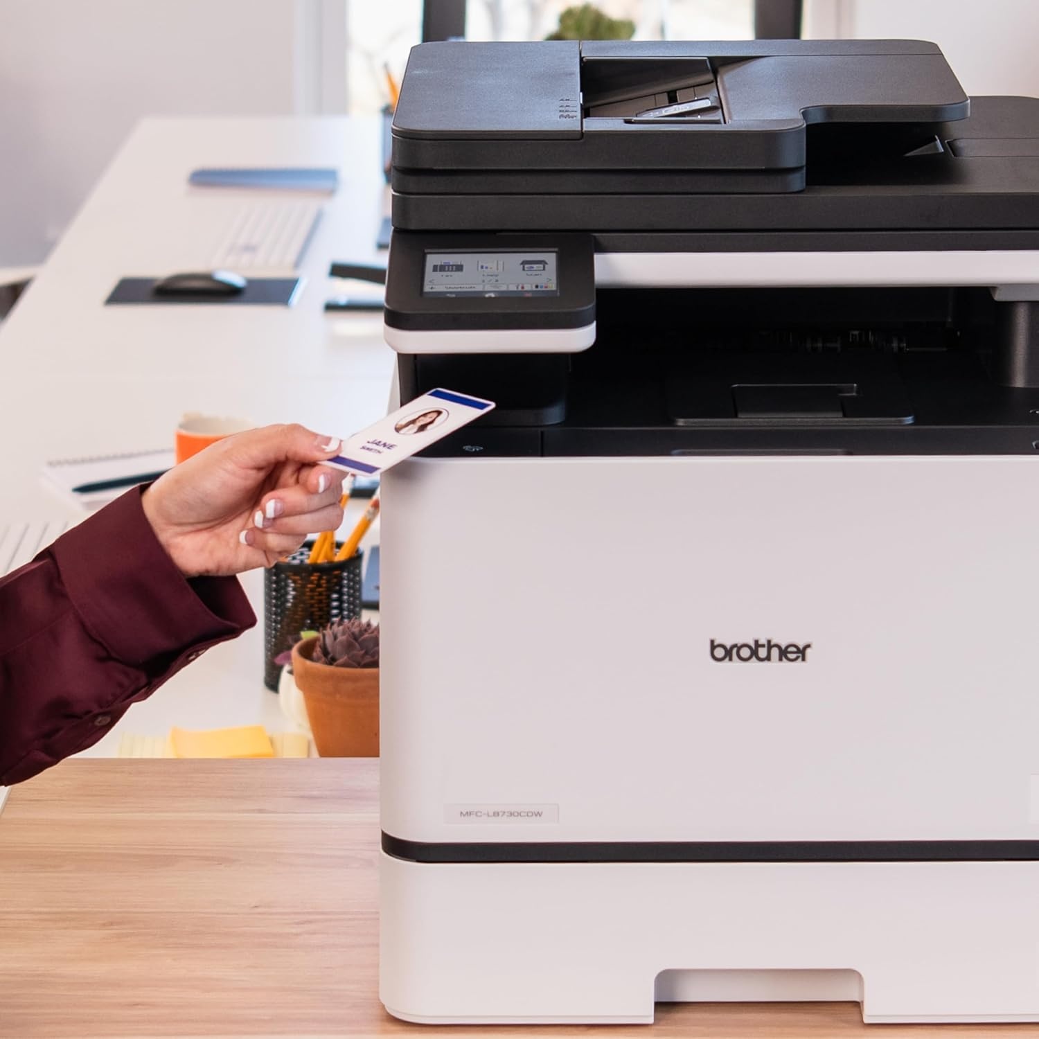 image:imageBrother MFCL8730CDW Business Color Laser AllinOne Printer with Duplex Print Scan Copy Wireless Networking and Advanced Security FeaturesMFCL8730CDW