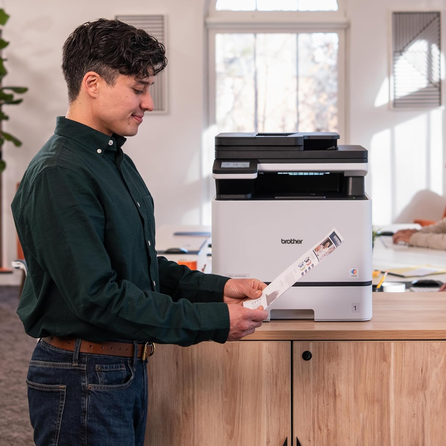 image:imageBrother MFCL8730CDW Business Color Laser AllinOne Printer with Duplex Print Scan Copy Wireless Networking and Advanced Security FeaturesMFCL8730CDW