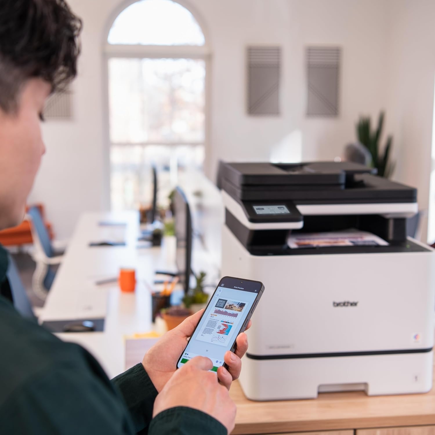 image:imageBrother MFCL8730CDW Business Color Laser AllinOne Printer with Duplex Print Scan Copy Wireless Networking and Advanced Security FeaturesMFCL8730CDW