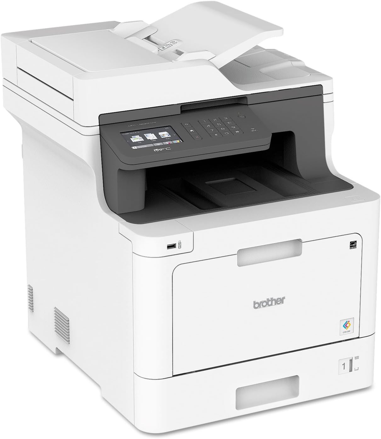 image:imageBrother MFCL8730CDW Business Color Laser AllinOne Printer with Duplex Print Scan Copy Wireless Networking and Advanced Security FeaturesPrevious Model MFCL8610CDW