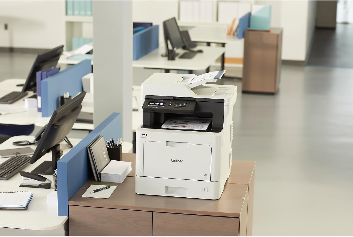 image:imageBrother MFCL8730CDW Business Color Laser AllinOne Printer with Duplex Print Scan Copy Wireless Networking and Advanced Security FeaturesPrevious Model MFCL8610CDW