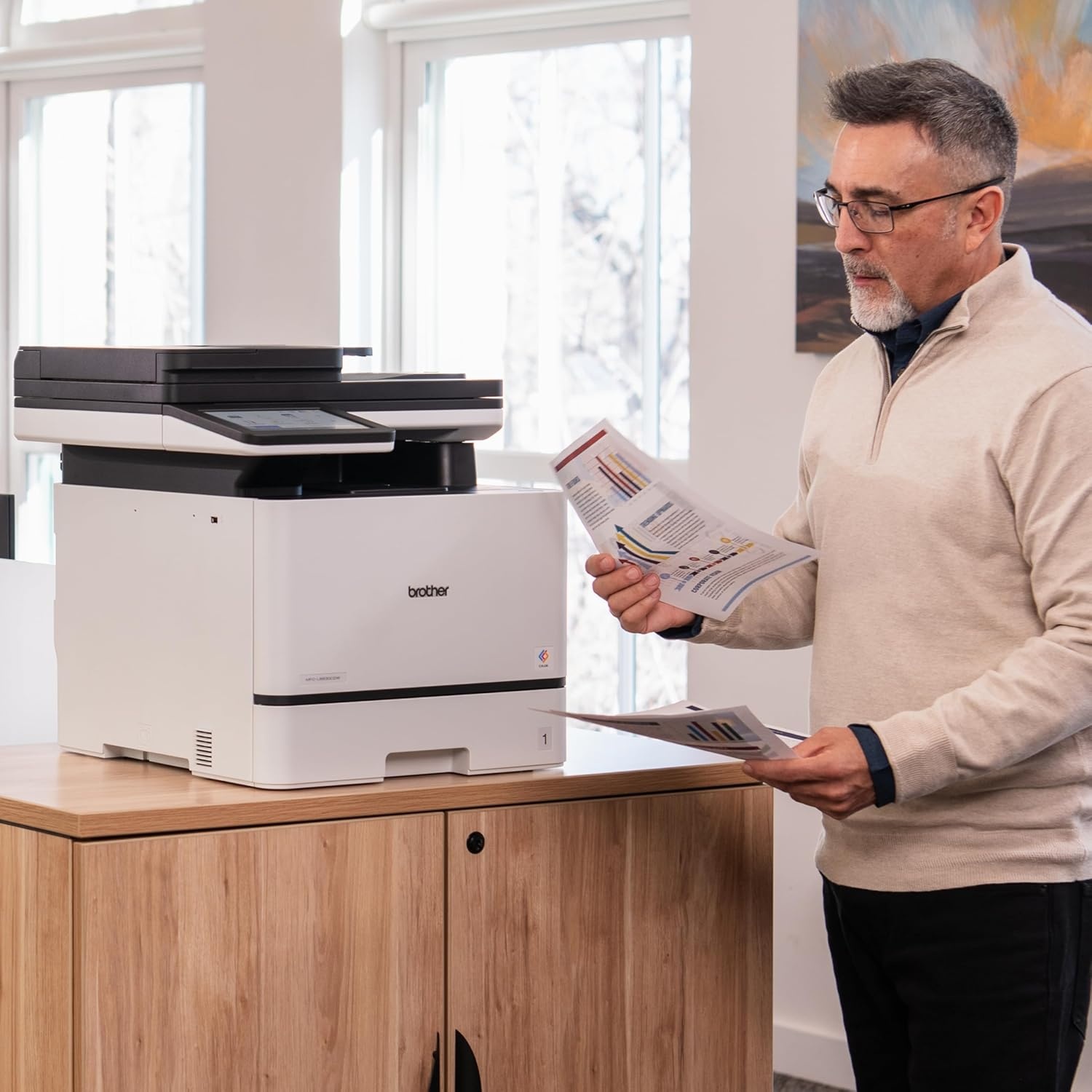 image:imageBrother MFCL8930CDW Business Color Laser AllinOne Printer with Duplex Print Scan Copy LowCost Printing and Advanced Security FeaturesCurrent Version MFCL8930CDW