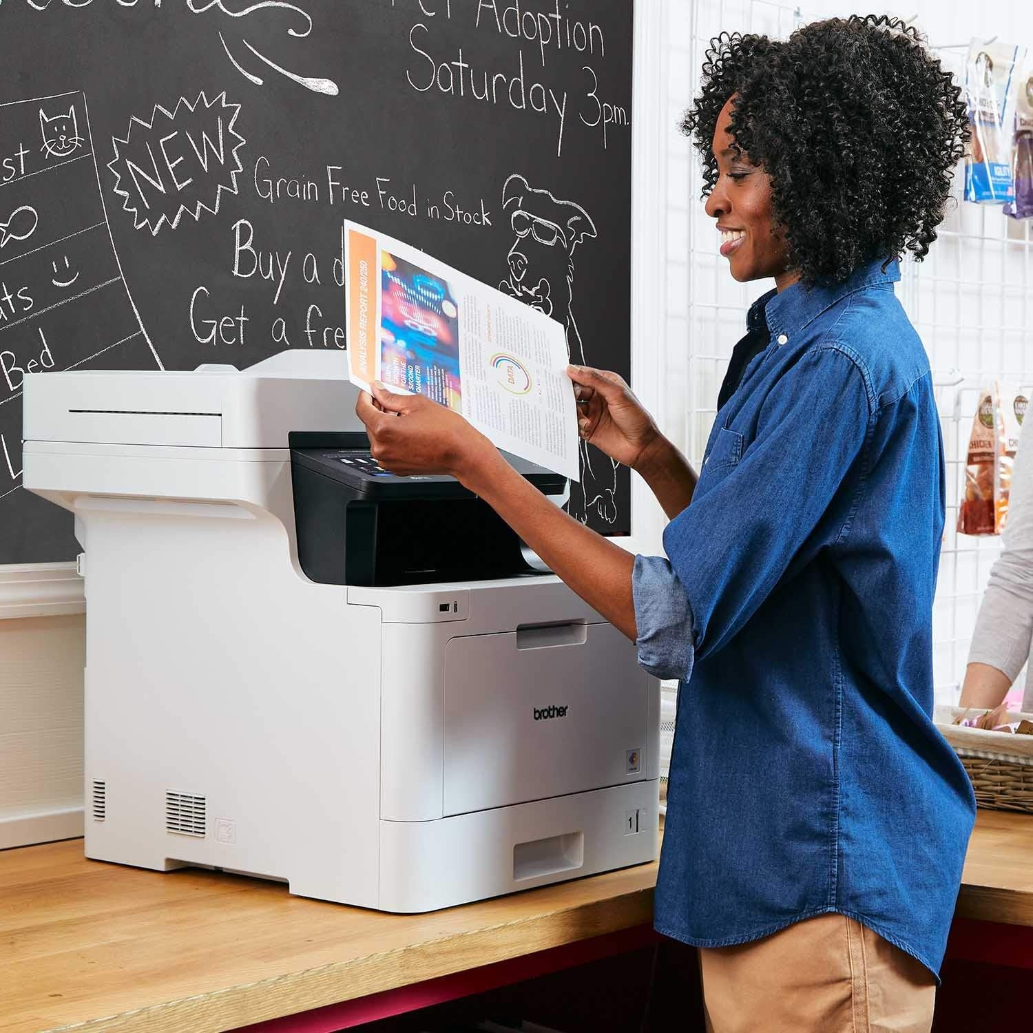 image:imageBrother MFCL8930CDW Business Color Laser AllinOne Printer with Duplex Print Scan Copy LowCost Printing and Advanced Security FeaturesPrevious Version MFCL8900CDW