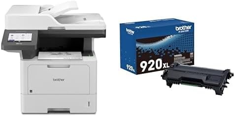 image:imageBrother Professional Laser Printer AllinOne with Scanner and Copier HighSpeed 50 ppm Monochrome Printing Wireless Network Ready DualBand WiFi Auto 2Sided Print MFCL5915DWNew