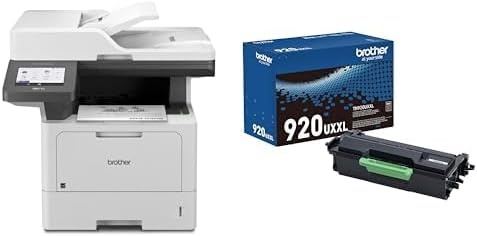 image:imageBrother Professional Laser Printer AllinOne with Scanner and Copier HighSpeed 50 ppm Monochrome Printing Wireless Network Ready DualBand WiFi Auto 2Sided Print MFCL5915DWNew
