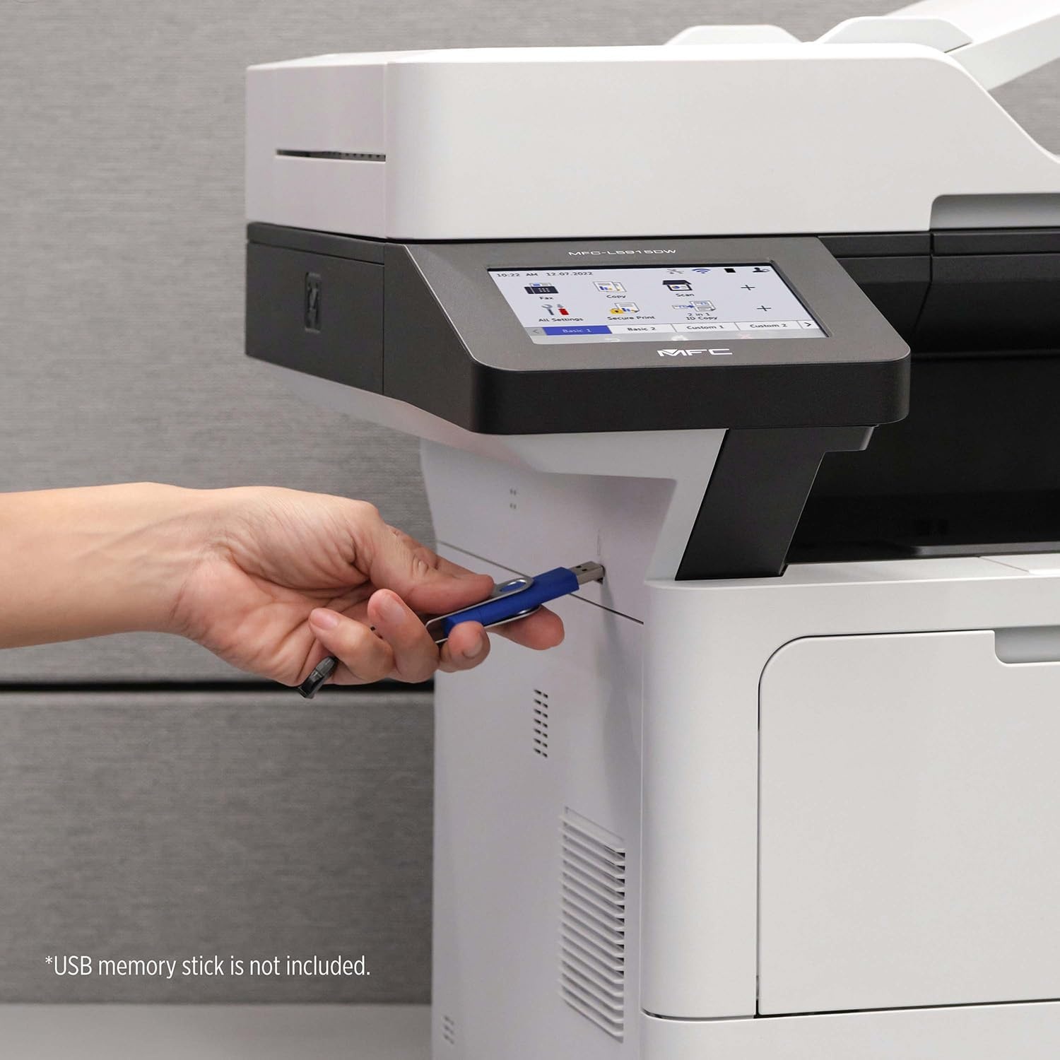 image:imageBrother Professional Laser Printer AllinOne with Scanner and Copier HighSpeed 50 ppm Monochrome Printing Wireless Network Ready DualBand WiFi Auto 2Sided Print MFCL5915DWRenewed Refurbished