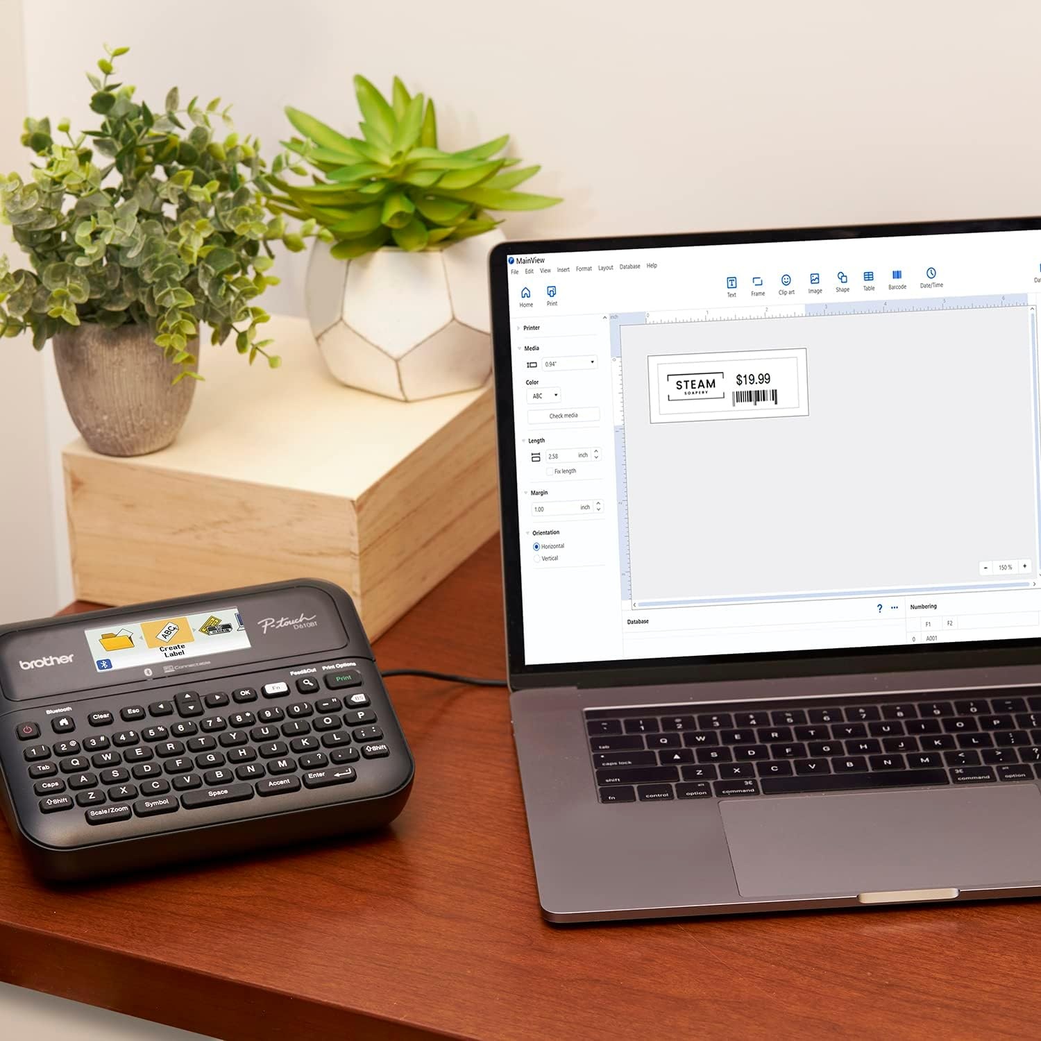 image:imageBrother Ptouch PTD610BT Business Professional Connected Label Maker With BluetoothPTD610BT
