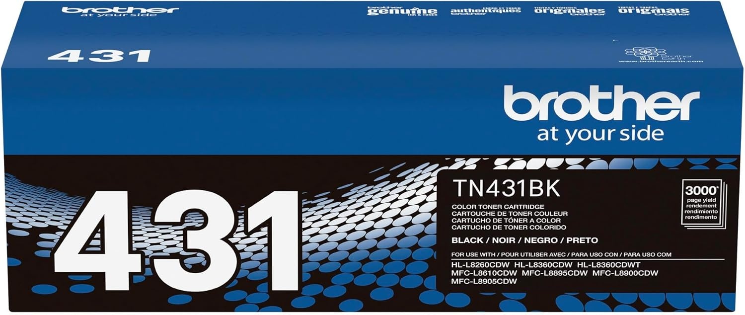 image:imageBrother TN431 3PK Cyan Magenta Yellow Standard Yield Model TN4313PKBlack