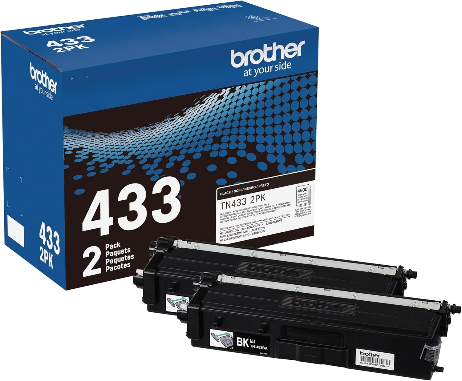 image:imageBrother TN431 3PK Cyan Magenta Yellow Standard Yield Model TN4313PKBlack