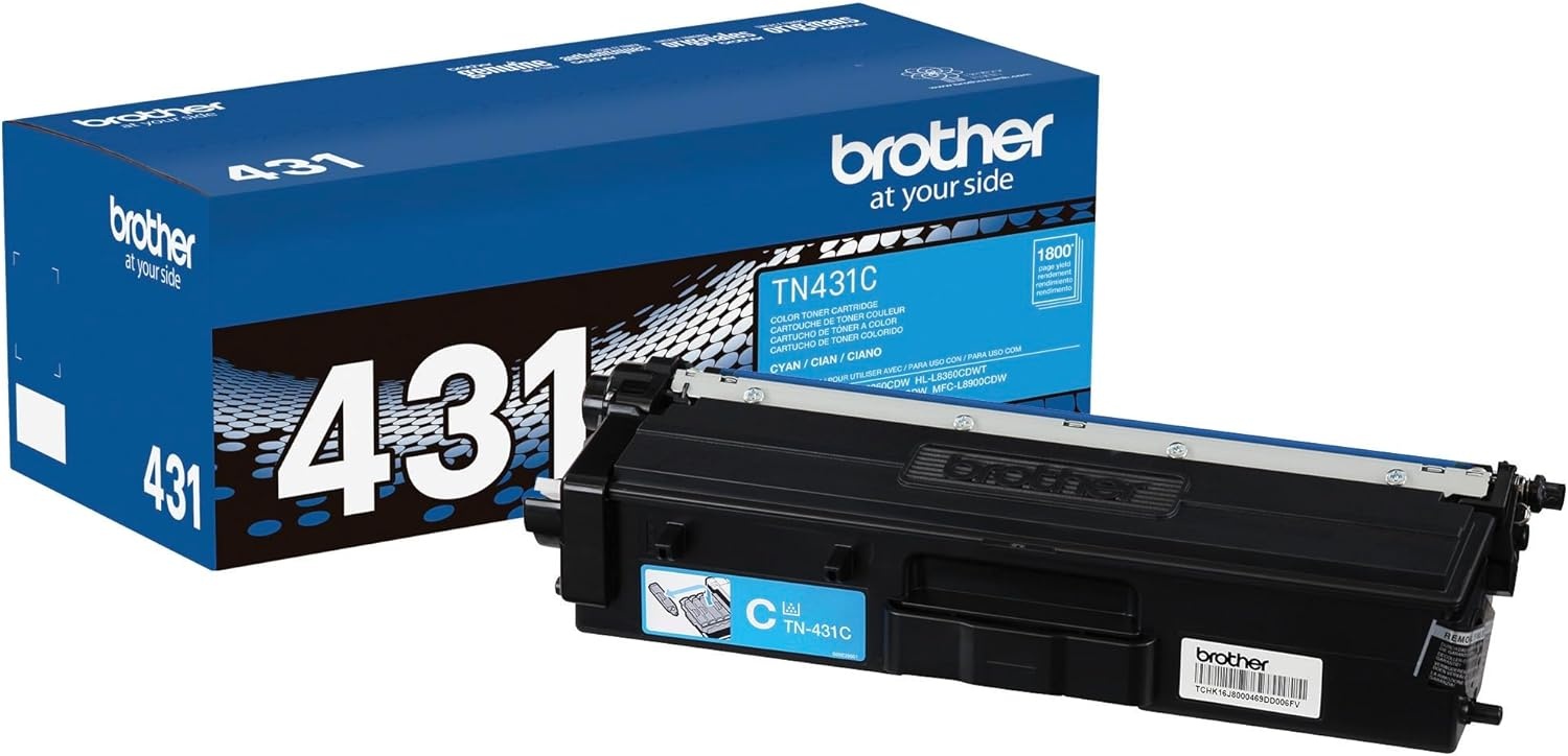 image:imageBrother TN431 3PK Cyan Magenta Yellow Standard Yield Model TN4313PKCyan