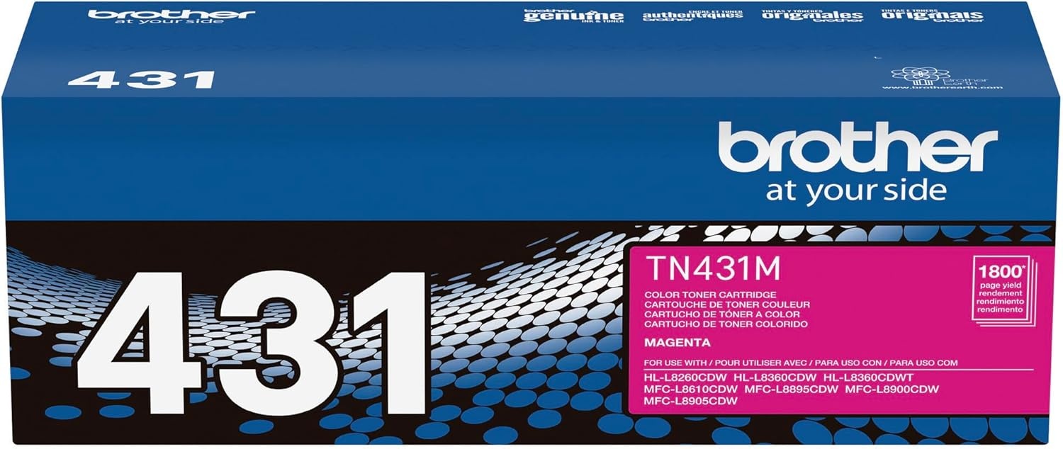 image:imageBrother TN431 3PK Cyan Magenta Yellow Standard Yield Model TN4313PKMagenta