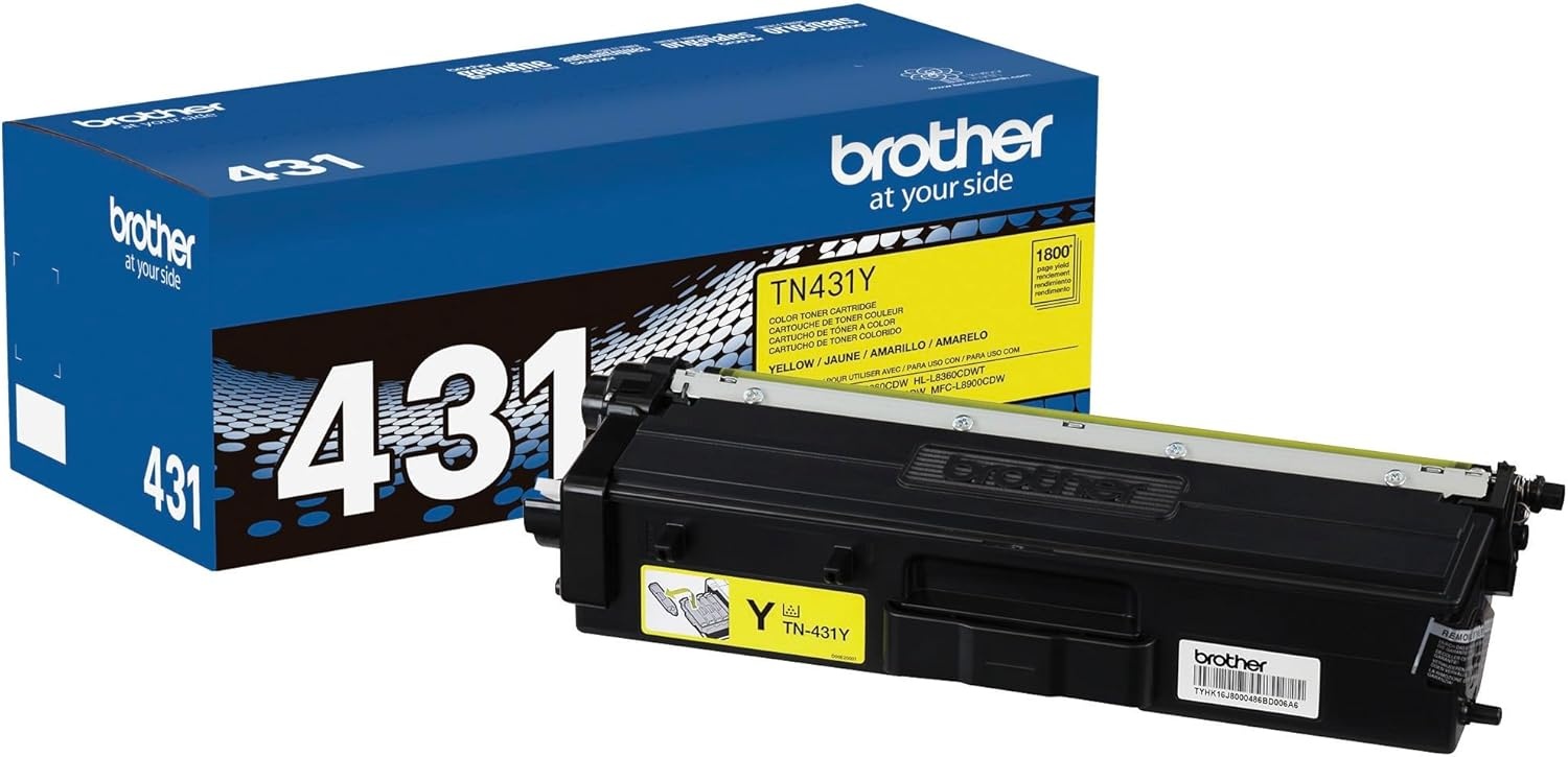 image:imageBrother TN431 3PK Cyan Magenta Yellow Standard Yield Model TN4313PKYellow