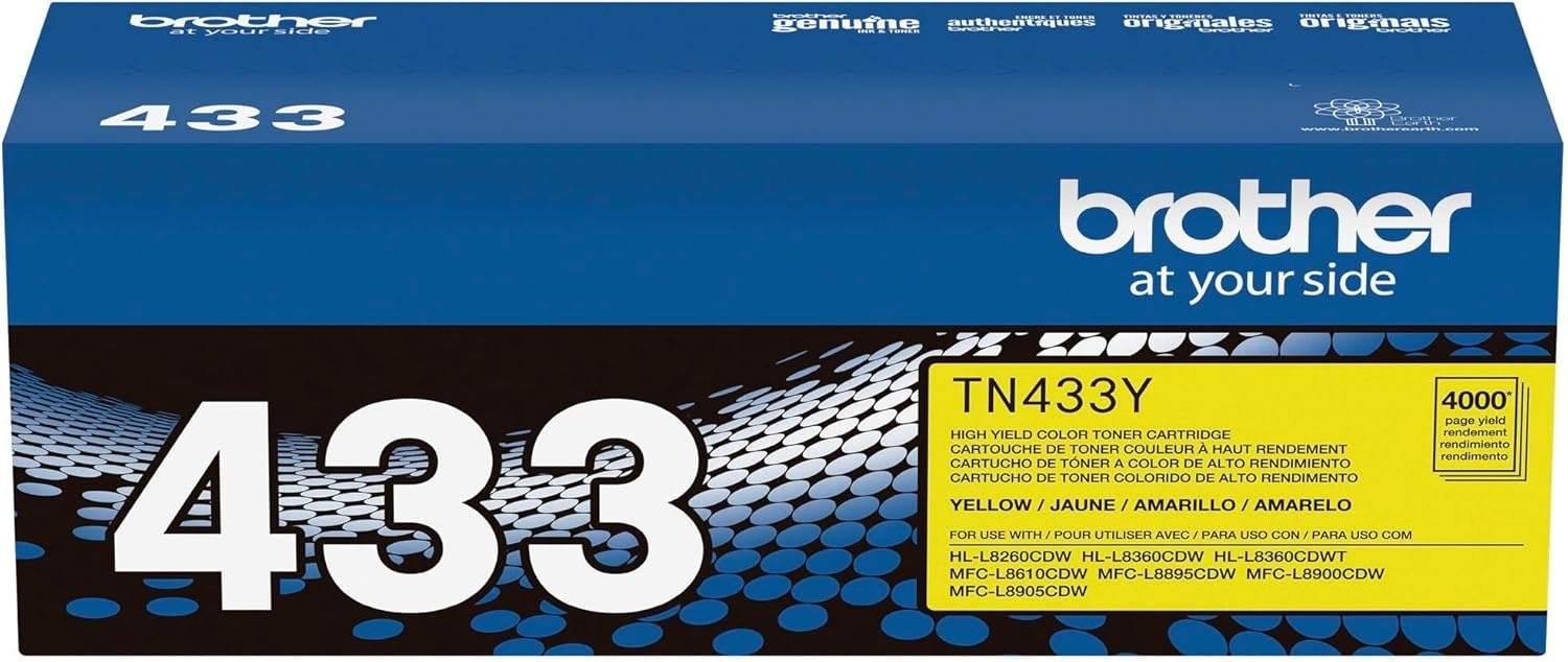 image:imageBrother TN431 3PK Cyan Magenta Yellow Standard Yield Model TN4313PKYellow