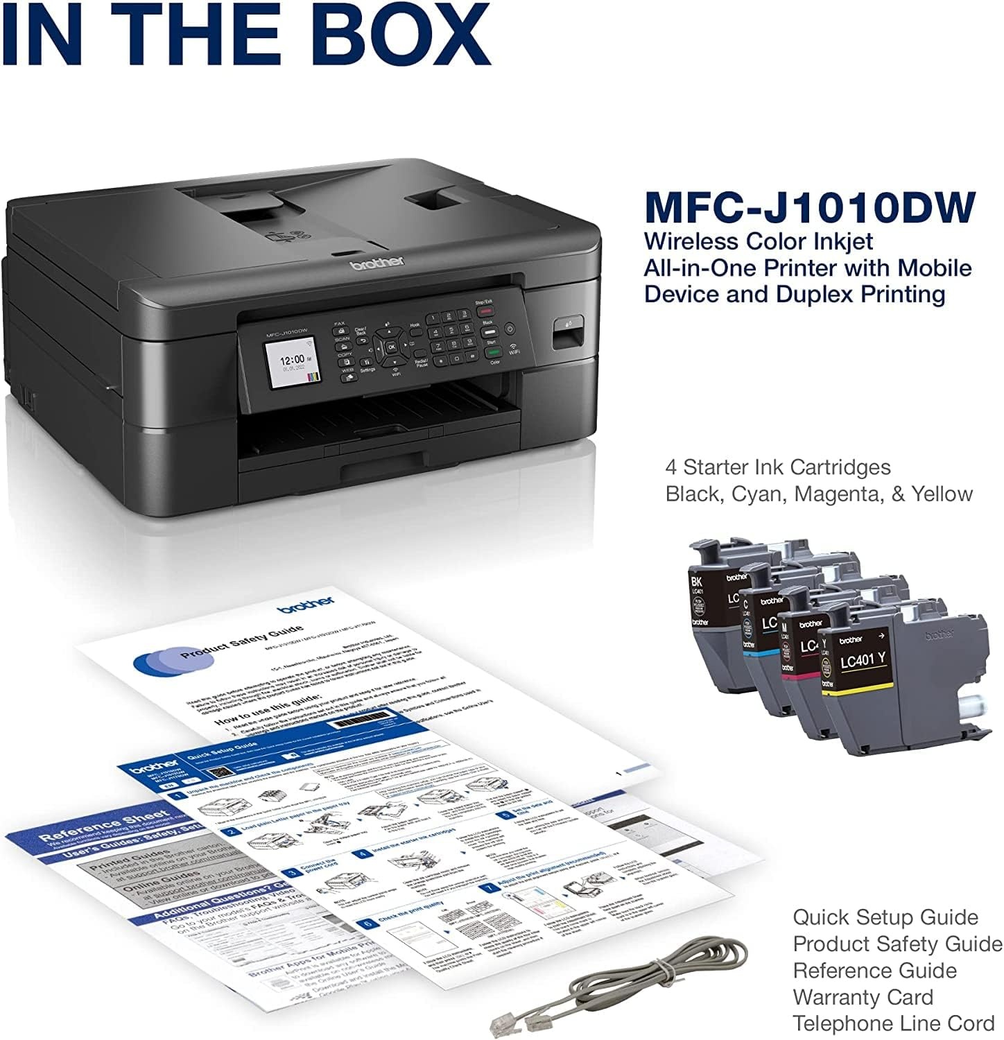 image:imageBrother Work Smart 1360 Wireless Color Inkjet AllinOne Printer with Automatic Duplex Printing and 18 Color Display Includes Refresh Subscription Trial1 MFCJ1360DW Uses LC501 Series InksPrevious Model MFCJ1010DW